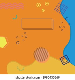 Memphis design. Abstract art background. Geometric background