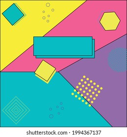 Diseño de Memphis. Resumen de antecedentes artísticos. Fondo geométrico