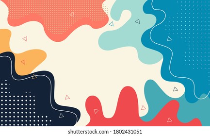 fondo de diseño memphis, estilo de los años 90, fondo abstracto, vector
