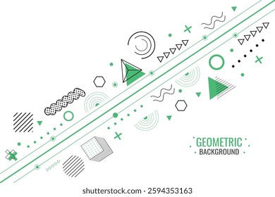 Memphis design background abstract Memphis background geometric elements