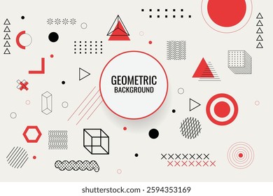 Memphis design background abstract Memphis background geometric elements