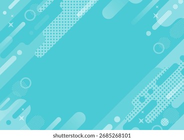 Fondo de diseño de Memphis Patrón Abstractas azul claro