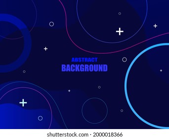 Memphis design with blue color. vector illustration