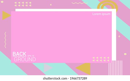 Memphis design elements halftone and geometric shapes patterns trend, design and vintage geometric print illustration element