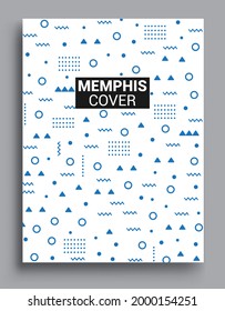 Memphis design elements halftone and geometric shapes patterns trend, design and vintage geometric print illustration element.