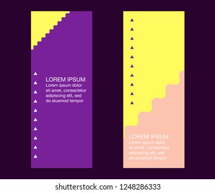 Memphis design fashion template banner for social media kit