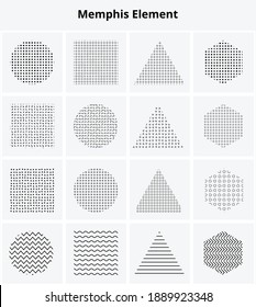 Memphis design graphic pattern shape. For the banner,  social media, flyer, mockup, logo, poster