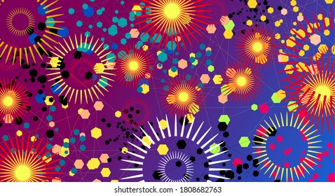 Memphis design postmodern style pattern. Vector background texture.