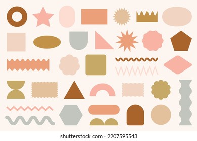 Diseño de Memphis, elementos retro para web, vintage, publicidad, banner comercial, afiche, volante, cartel, venta. Colección de formas geométricas vectoriales de medio tono de moda.