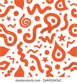 Memphis design. Seamless pattern.Geometric maze colorful seamless pattern.