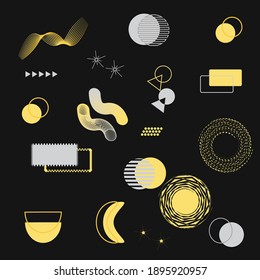 Memphis-Doodles-Elemente abstrakte Symbole