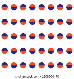 Memphis dot seamless pattern. Simple geometric background for your project. 