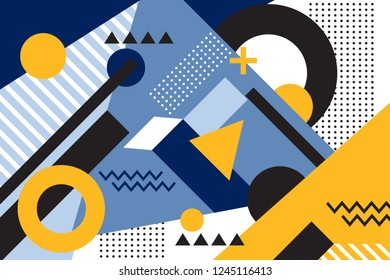 Memphis geometric background