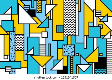 Memphis geometric background
