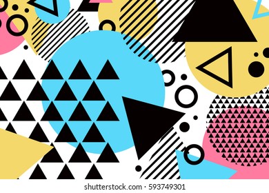 Memphis geometric background