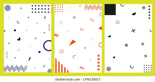 Geometrischer Hintergrund mit abstrakten Formen. Grafisches Muster. Textur für Poster, Karte, soziale Medien, Buchumschläge.