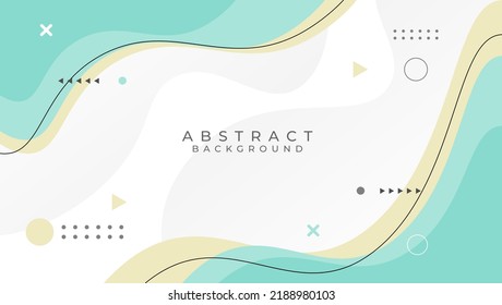 Memphis geometric background with abstract shapes