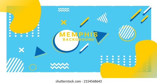 Fondo geométrico Memphis, fondo de la página de inicio, perfecto para el fondo de la presentación