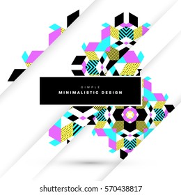 Memphis Geometrischer Hintergrund Vorlage für Cover, Flyer, Banner, Plakate und Plakate, kann für Präsentationen und Bücher verwendet werden, EPS10 Vektorgrafik