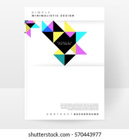 Memphis Planilla de fondo geométrico para cubiertas, volantes, pancartas, carteles y carteles, se puede usar para presentaciones y libros, ilustración del vector EPS10