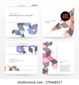 Memphis Geometric background Template for covers, flyers, banners, posters and placards, may be used for presentations and books, EPS10 vector illustration