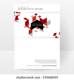 Memphis Geometric background Template for covers, flyers, banners, posters and placards, may be used for presentations and books, EPS10 vector illustration