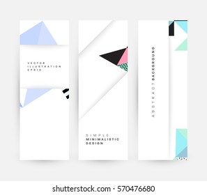 Memphis Geometric background Template for covers, flyers, banners, posters and placards, may be used for presentations and books, EPS10 vector illustration