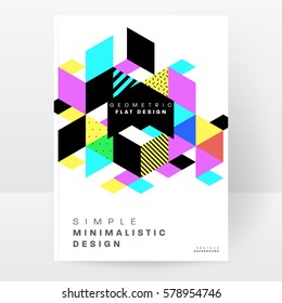 Memphis Geometric background Modelo para capas, folhetos, banners, cartazes e cartazes, pode ser usado para apresentações e livros, ilustração vetorial EPS10