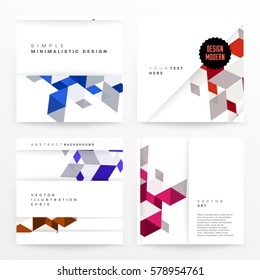 Memphis Geometric background Template for covers, flyers, banners, posters and placards, may be used for presentations and books, EPS10 vector illustration