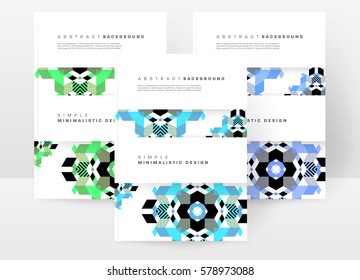 Memphis Geometric background Template for covers, flyers, banners, posters and placards, may be used for presentations and books, EPS10 vector illustration