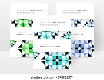 Memphis Geometric background Template for covers, flyers, banners, posters and placards, may be used for presentations and books, EPS10 vector illustration
