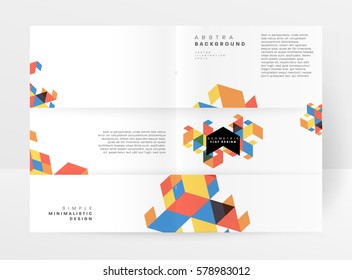 Memphis Geometric background Template for covers, flyers, banners, posters and placards, may be used for presentations and books, EPS10 vector illustration