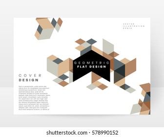 Memphis Geometrischer Hintergrund Vorlage für Cover, Flyer, Banner, Plakate und Plakate, kann für Präsentationen und Bücher verwendet werden, EPS10 Vektorgrafik