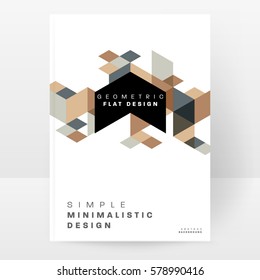 Memphis Geometric background Template for covers, flyers, banners, posters and placards, may be used for presentations and books, EPS10 vector illustration