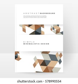Memphis Geometric background Template for covers, flyers, banners, posters and placards, may be used for presentations and books, EPS10 vector illustration