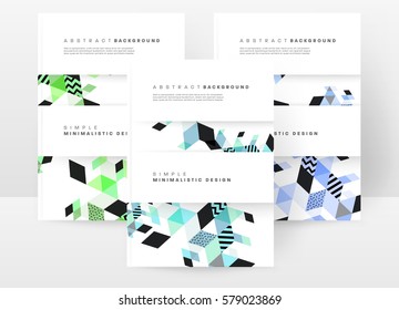 Memphis Geometric background Template for covers, flyers, banners, posters and placards, may be used for presentations and books, EPS10 vector illustration