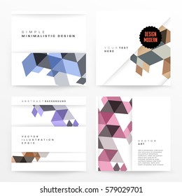 Memphis Geometric background Template for covers, flyers, banners, posters and placards, may be used for presentations and books, EPS10 vector illustration