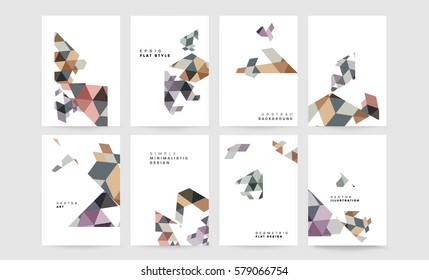 Memphis Planilla de fondo geométrico para cubiertas, volantes, pancartas, carteles y carteles, se puede usar para presentaciones y libros, ilustración del vector EPS10