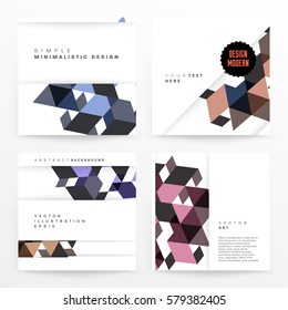 Memphis Geometric background Template for covers, flyers, banners, posters and placards, may be used for presentations and books, EPS10 vector illustration