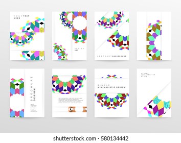 Memphis Geometric background Template for covers, flyers, banners, posters and placards, may be used for presentations and books, EPS10 vector illustration