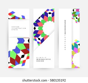 Memphis Geometrischer Hintergrund Vorlage für Cover, Flyer, Banner, Plakate und Plakate, kann für Präsentationen und Bücher verwendet werden, EPS10 Vektorgrafik