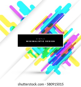 Memphis Geometric background Template for covers, flyers, banners, posters and placards, may be used for presentations and books, EPS10 vector illustration