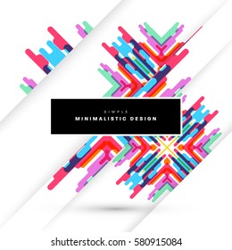Memphis Geometric background Template for covers, flyers, banners, posters and placards, may be used for presentations and books, EPS10 vector illustration