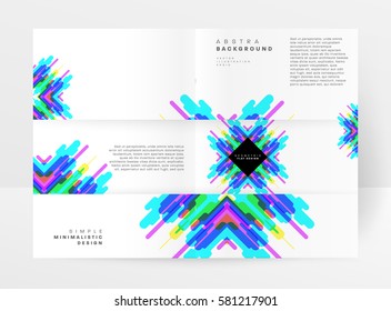 Memphis Geometric background Template for covers, flyers, banners, posters and placards, may be used for presentations and books, EPS10 vector illustration