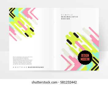 Memphis Geometrischer Hintergrund Vorlage für Cover, Flyer, Banner, Plakate und Plakate, kann für Präsentationen und Bücher verwendet werden, EPS10 Vektorgrafik