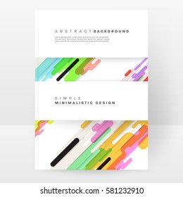 Memphis Geometric background Template for covers, flyers, banners, posters and placards, may be used for presentations and books, EPS10 vector illustration