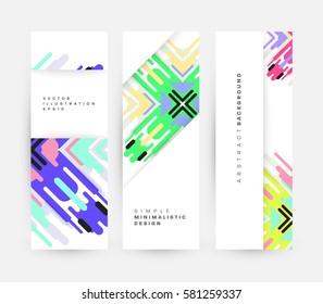 Memphis Geometric background Template for covers, flyers, banners, posters and placards, may be used for presentations and books, EPS10 vector illustration