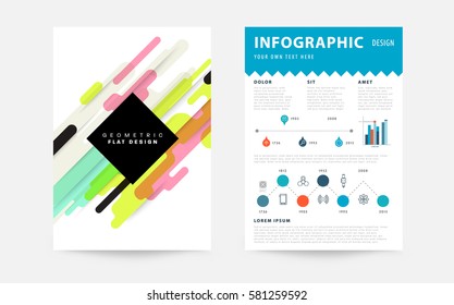 Memphis Geometrischer Hintergrund Vorlage für Cover, Flyer, Banner, Plakate und Plakate, kann für Präsentationen und Bücher verwendet werden, EPS10 Vektorgrafik