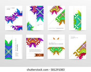 Memphis Geometric background Template for covers, flyers, banners, posters and placards, may be used for presentations and books, EPS10 vector illustration