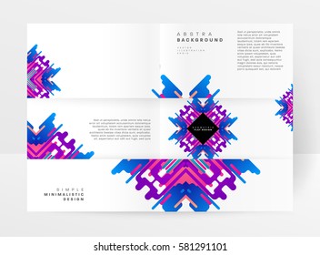 Memphis Geometric background Template for covers, flyers, banners, posters and placards, may be used for presentations and books, EPS10 vector illustration